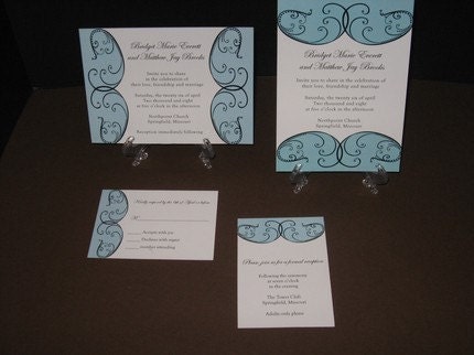 Decorative wedding certificate scrolls