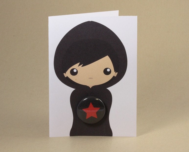 Hoodie Boy Gift Card featuring Star 