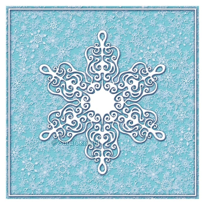 snowflake borders and frames. The orders of the letters,