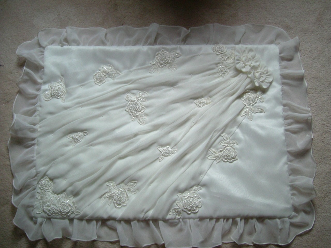 quilt from wedding dress