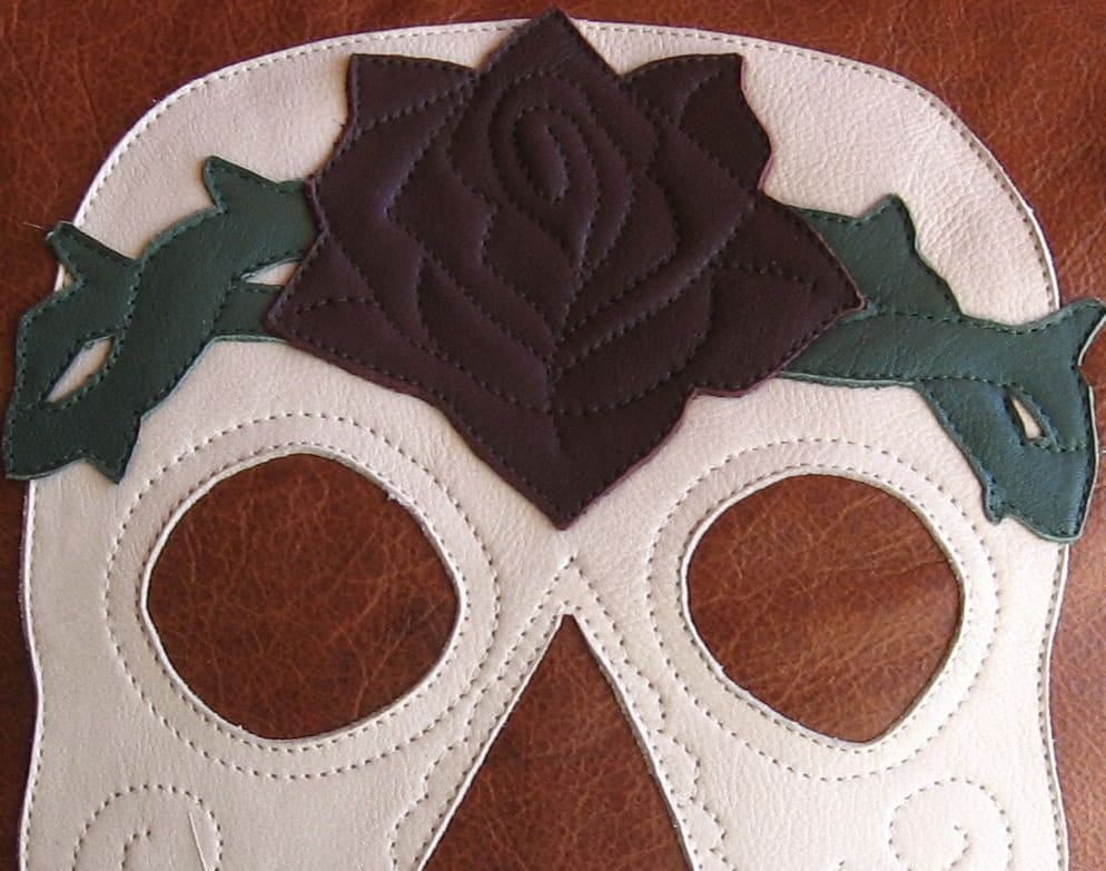 Day of the Dead Sugar Skull Leather 