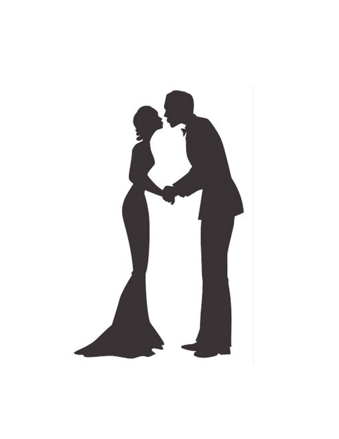 free wedding couple silhouette clip art - photo #6
