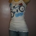 Cool Looking Sleeveless Tank Top with the Message ( Bike Rider ) Size Small/Medium/Large