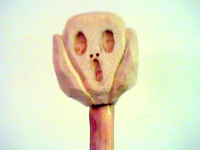 Wood Cane after Edvard Munch's Scream.