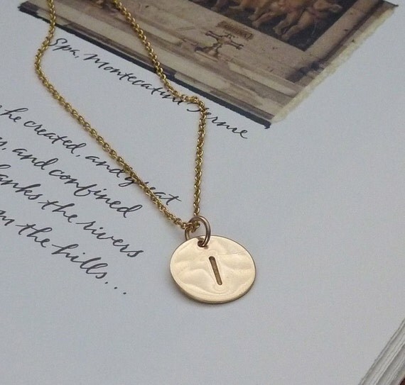 Take It Personal - Initial Charm Necklace in 14K Goldfill, Graduation gift, m. frances Jewelry