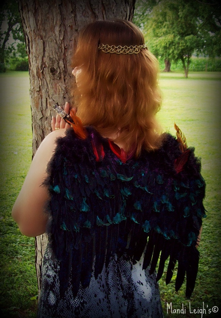 Dark Wings of the Fae for Teens and Adults, Fairy Wings, Woodland, Renaissance, Photography Prop