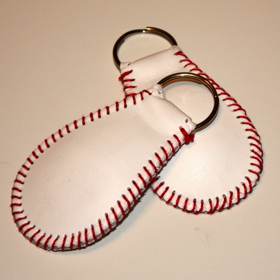 The Original Baseball Keychain - genuine leather