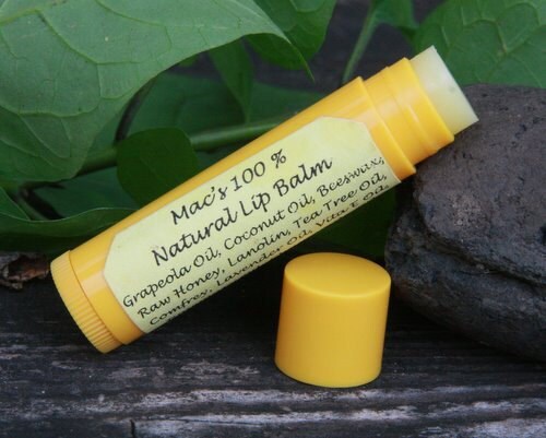 Mac's 100% Natural Lip Balm, Soothing & Healing