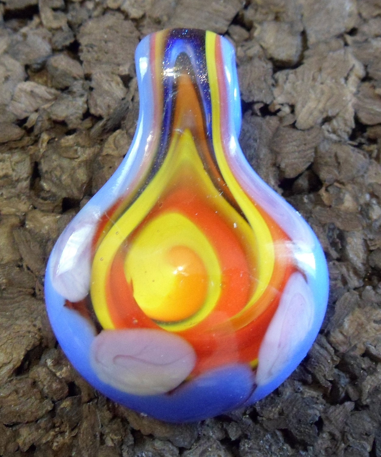 Primordial - Recycled Glass Lampwork Pendant