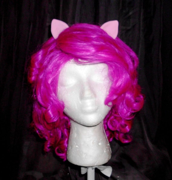 Pinkie Pie Wig MLP Costume Wig My Little Pony Cosplay Burlesque Friendship is Magic Dark Pink Curly Wig