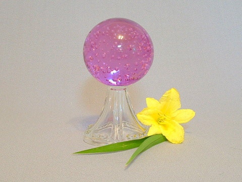 Gazing ball for small spaces.  Paperweight.  Crystal ball.