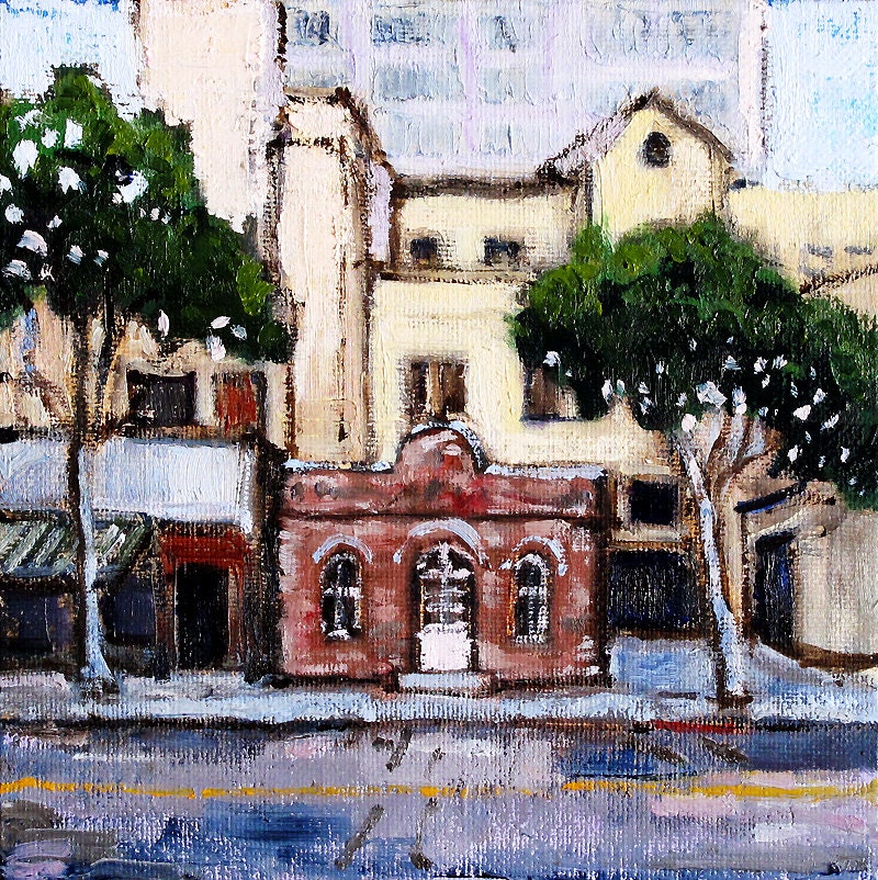 Rapp Saloon, Santa Monica California Painting