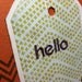 Orange and Brown Hello Card