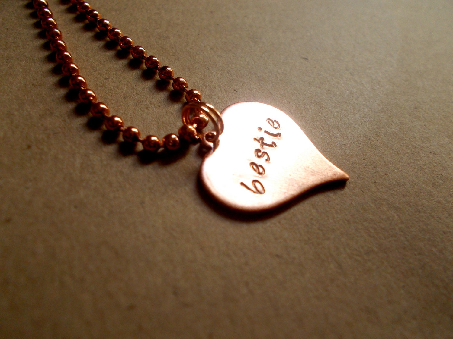 Friendship Necklace, Tiffany Style heart pendant, Bestie necklace