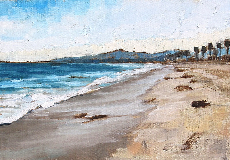 Santa Barbara California Beach Landscape Painting