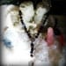 Guardian Angel Rosary Prayer Necklace Sandalwood and Magnesite