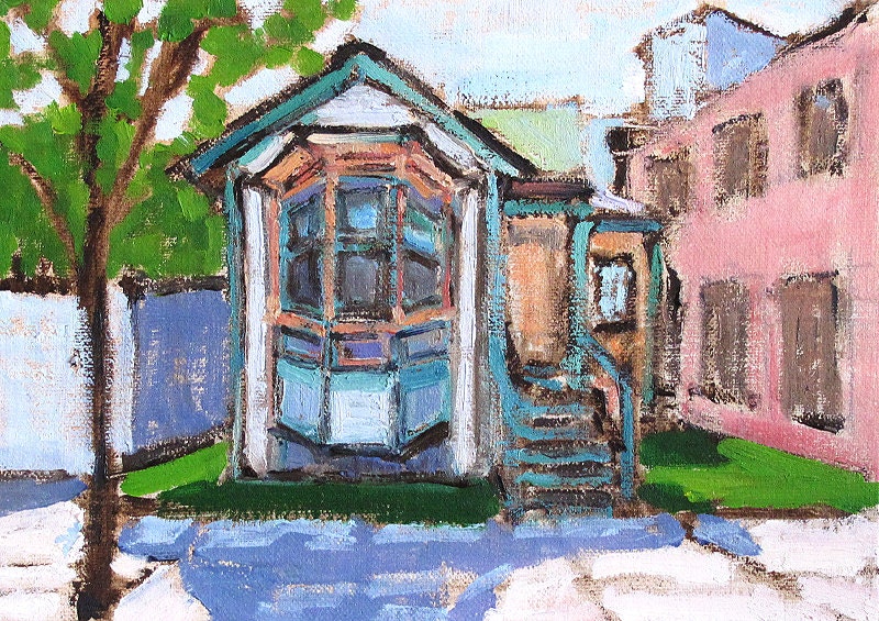 Painting of San Diego Victorian House