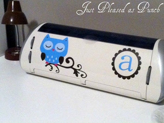 Vinyl Owl Monogram Decal for your Cricut Expression