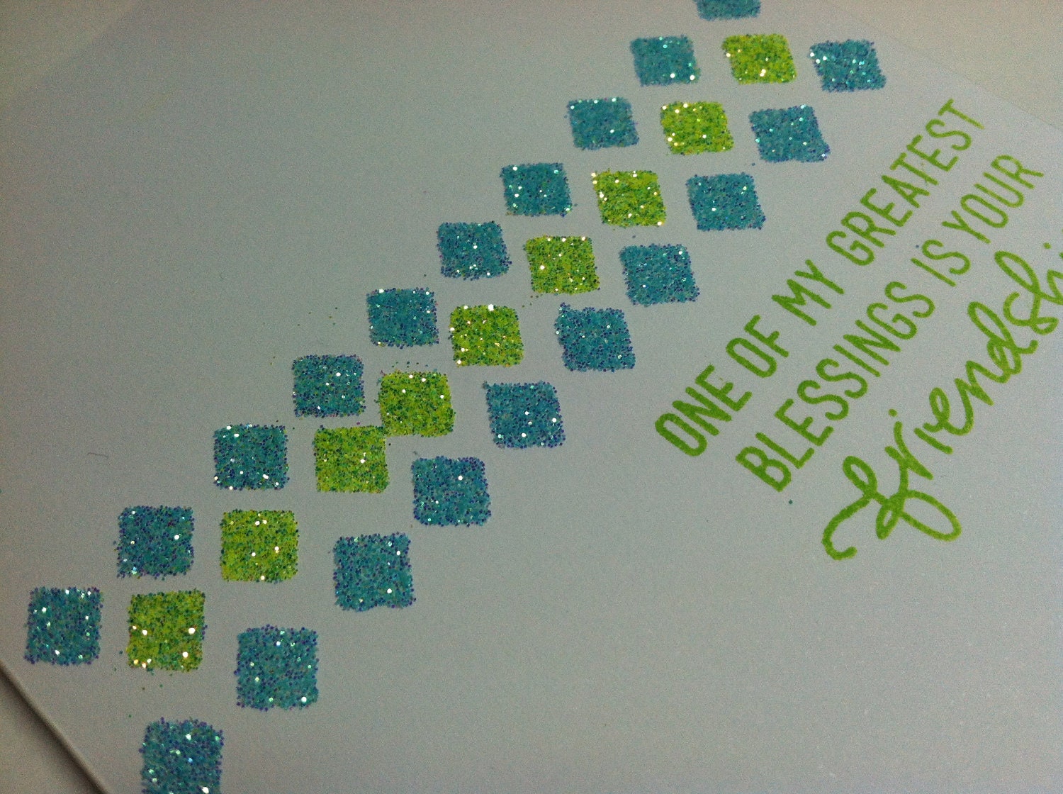 Glitter Friendship Card