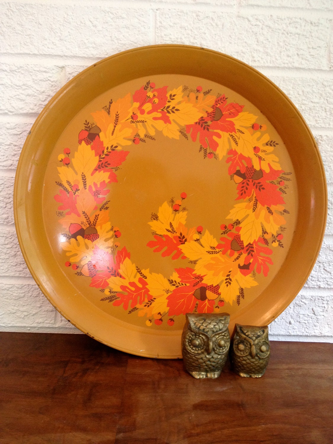 Vintage Fall Serving/Display Tray