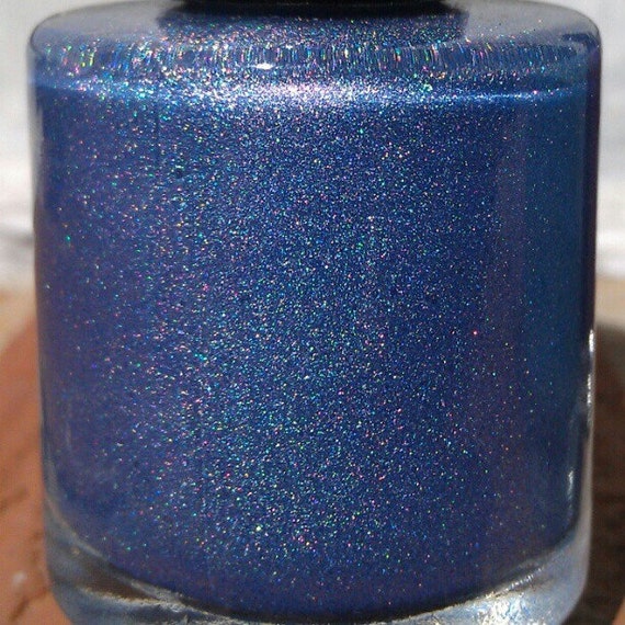 Purple Rain-bow-MINI Size Nail Polish: Lavender shimmer with pink/red duochrome & linear holo-7ML