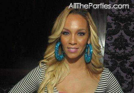 Basketball Wives Celebrity Inspired Teal Sequin Bamboo Hoops