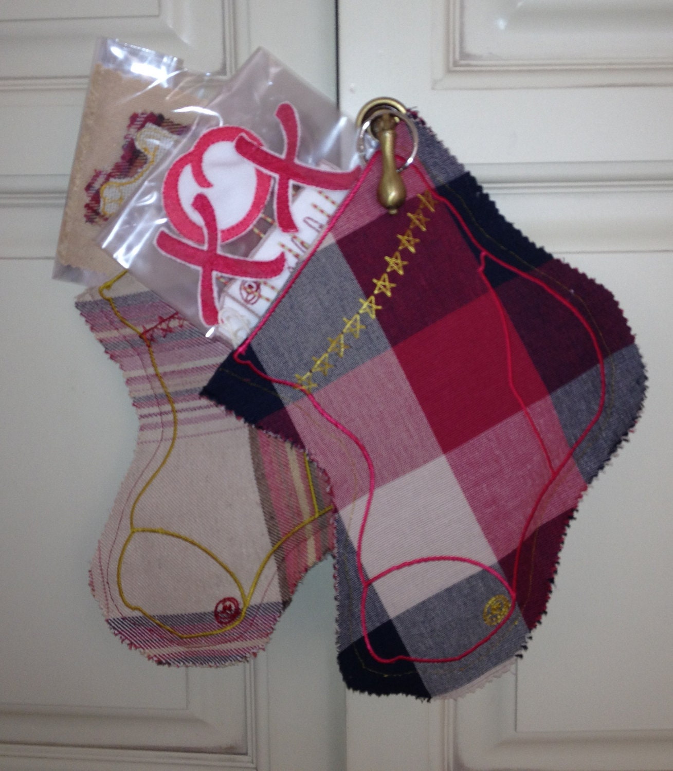 Gift Stocking, Embroidery Sock for Christmas