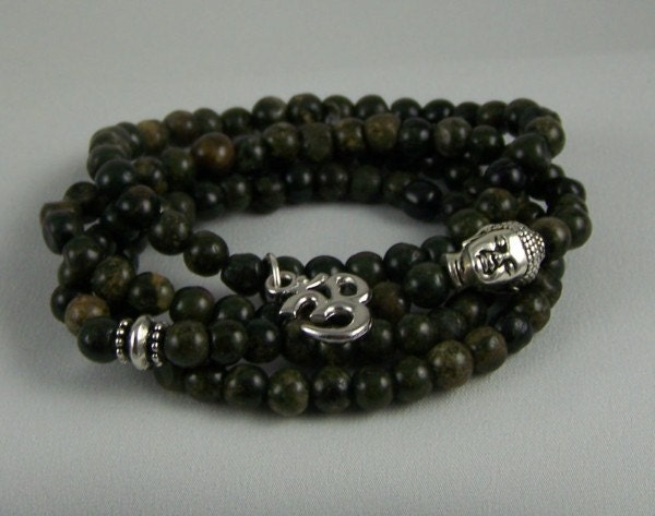 Buddha Bracelet SET, Stretch Bracelet, Meditation Jewelry, Yoga Bracelet, Free Shipping