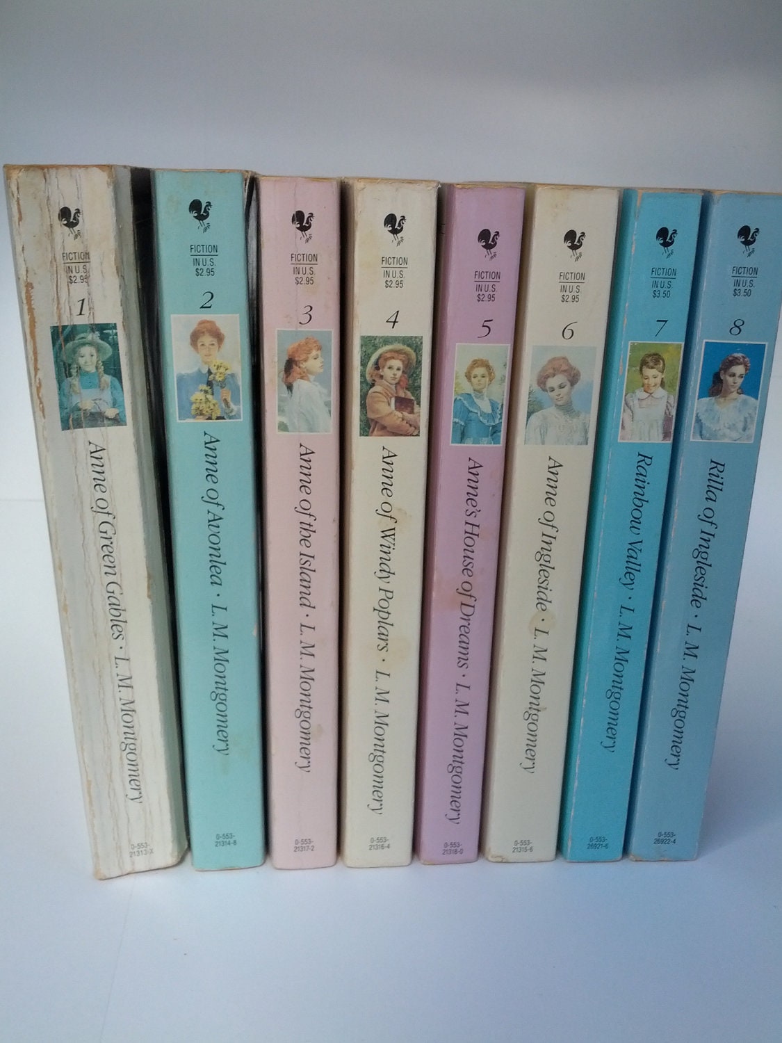 Vintage series of Anne of Green Gables, 1-8
