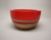 Hard Wood Maple Bowl with a Frost Cherry Red Top & Inlay