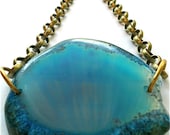 Sultana Geode Blue Necklace