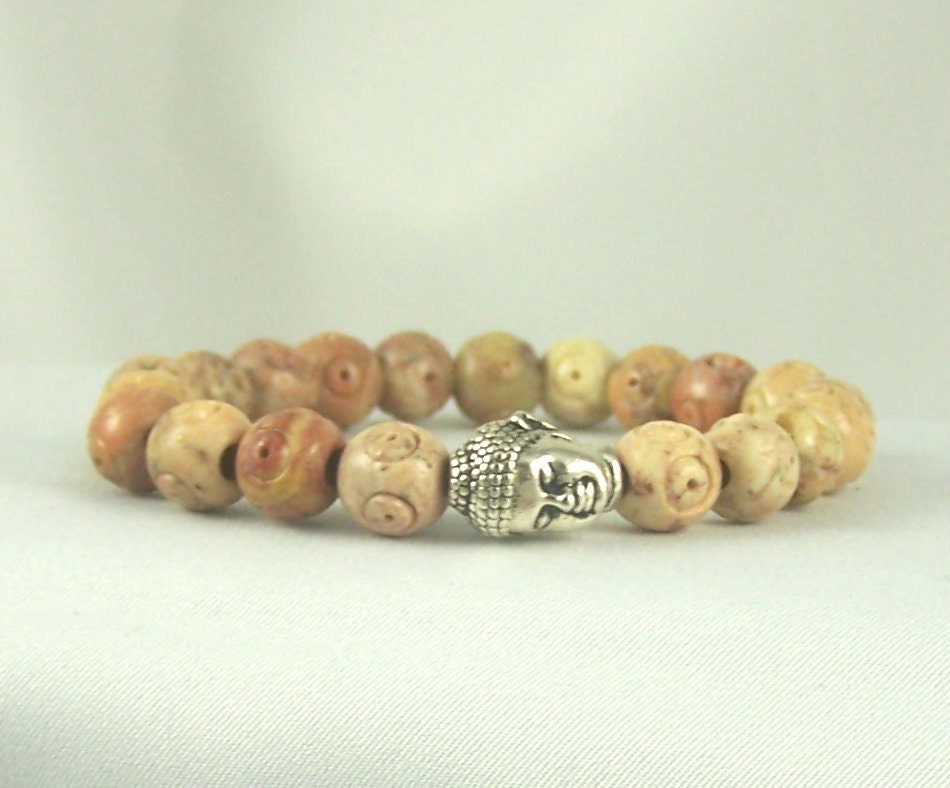 Buddha Bracelet, Buddhist Jewelry,  Stretch Bracelet, Spiritual Jewelry, Free Shipping