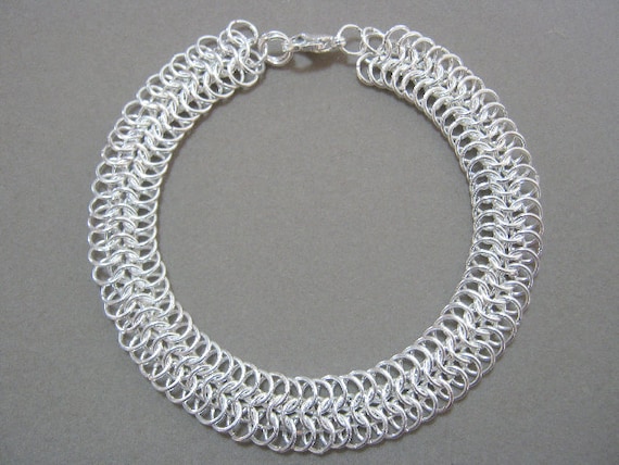 Silver Strand Chainmaille Bracelet