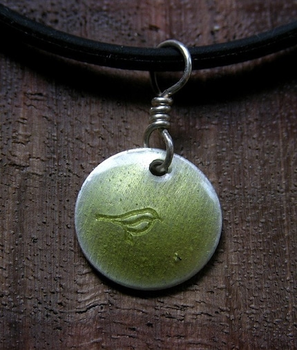 Tweet...The Jewels...Olive...Fine Silver Necklace
