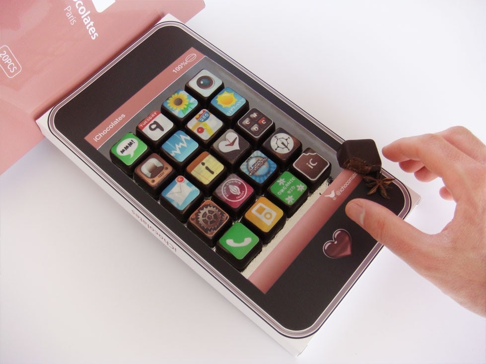 iPhone de Chocolate &#8211; Empresa cria Bombom no Formato do Celular