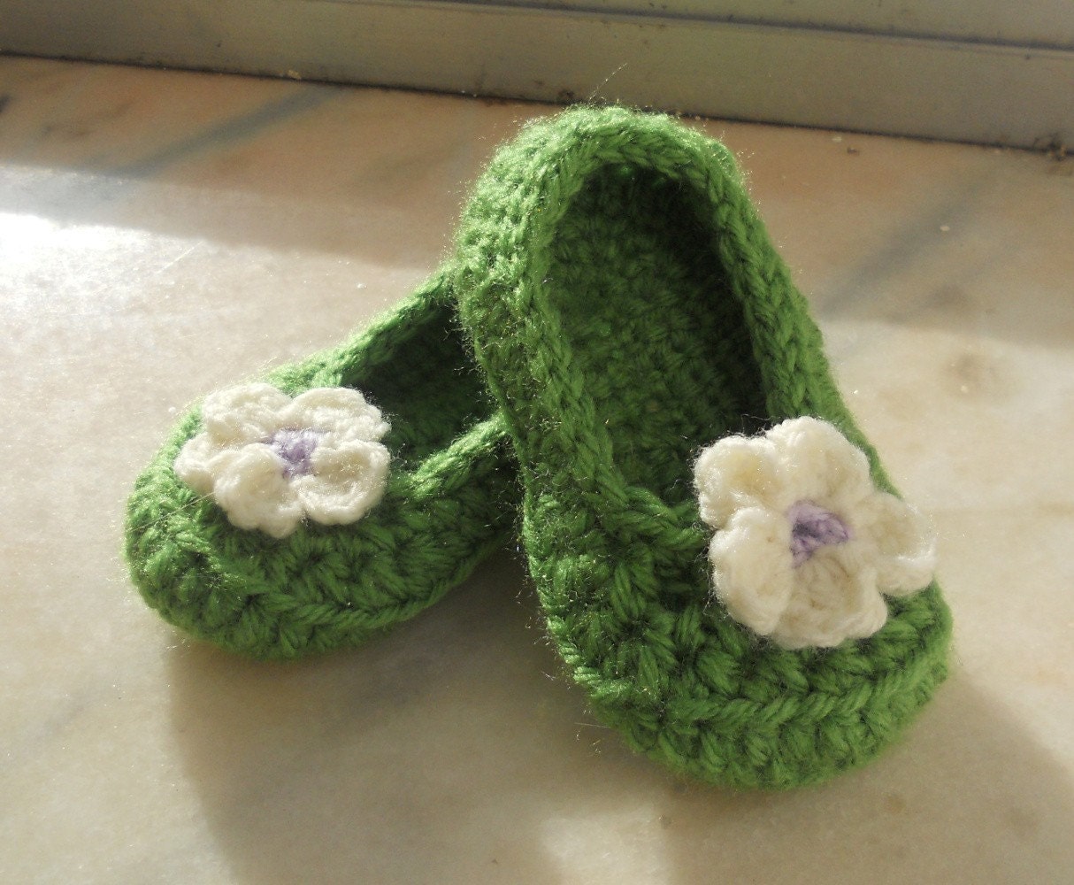 Flower Ballet Flat (size 6-9 months) Ready To Ship