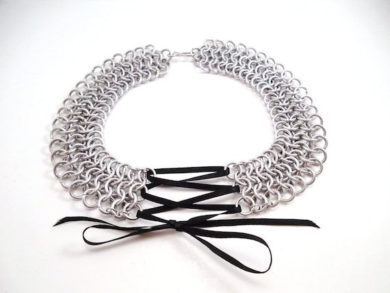 Chainmail Corset Necklace Choker