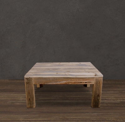 Reclaimed wood coffee table - Solid wood construction (Buyer only charged actual shipping cost, estimated cost listed below)