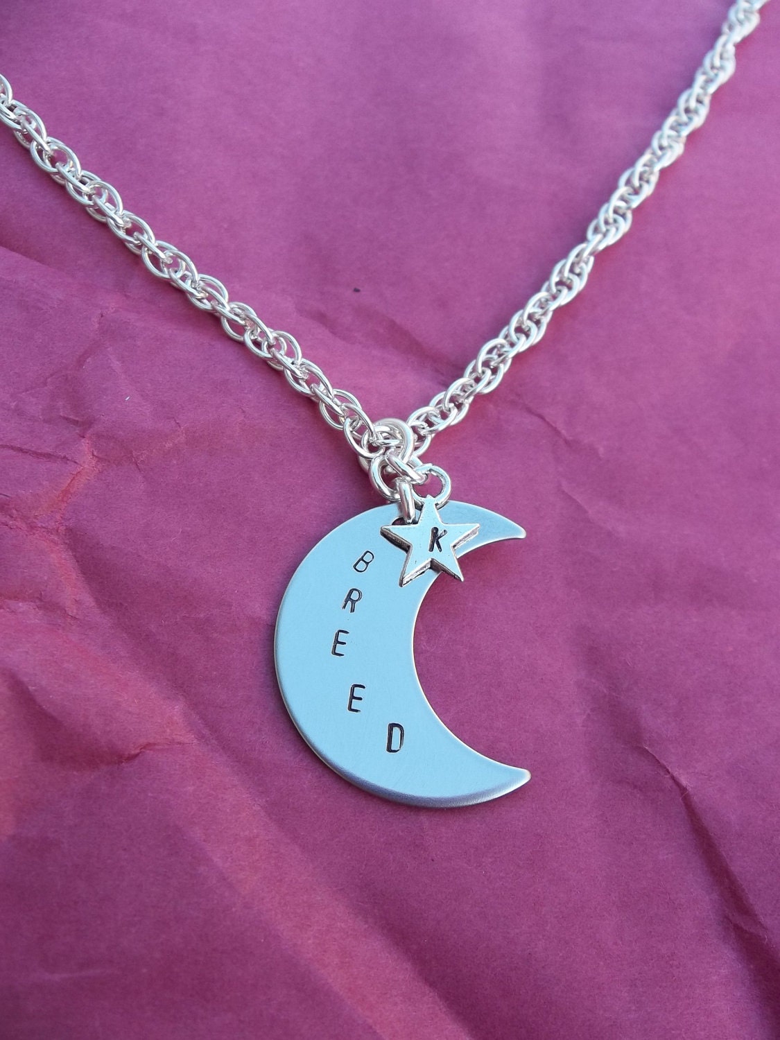 Midnight Breed Hand-Stamped Necklace Inspired by Lara Adrian's Paranormal Romance series