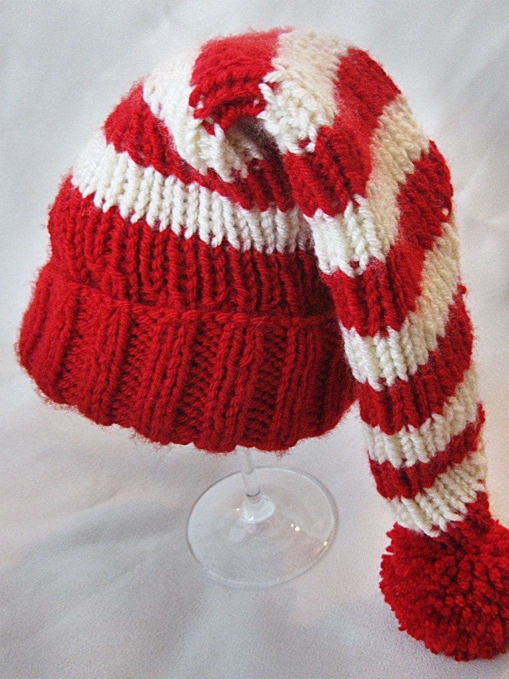 Toddler Candy Cane Striped Christmas Stocking Hat