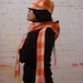Reversible Black/ Orange, Pink, White Check Hat - FREE SHIPPING WORLDWIDE - FREE GIFT - BESTSELLER