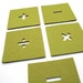 Math Signs Coaster Set - Green/Grey