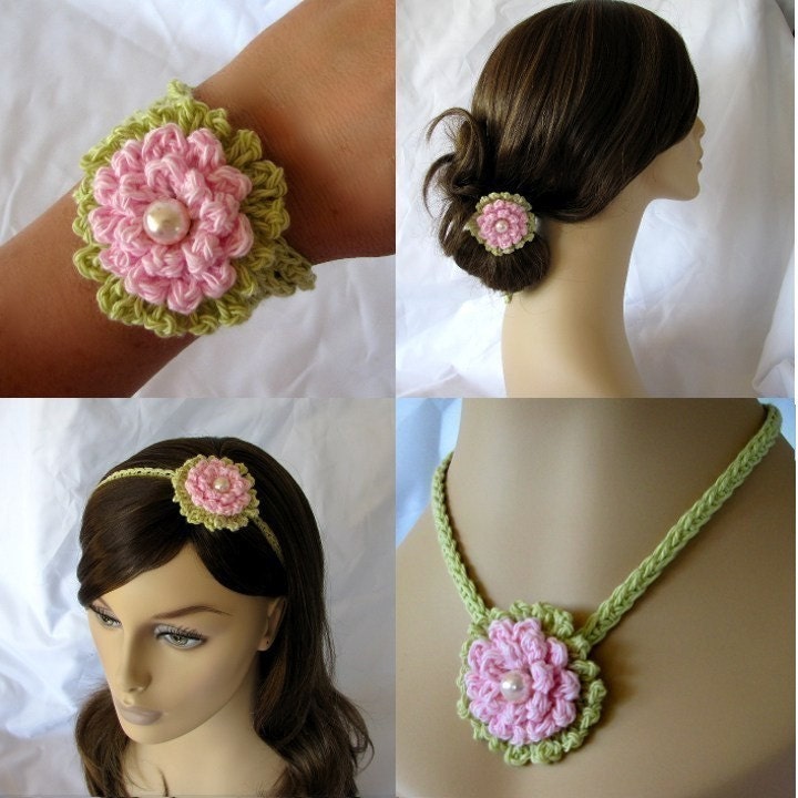 Scrap Buster Knitted Flower Pin, As Seen on Knitting Daily TV