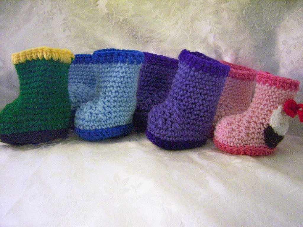 Knot By Gran&apos;ma: Free Baby Bootie Socks Crochet Pattern